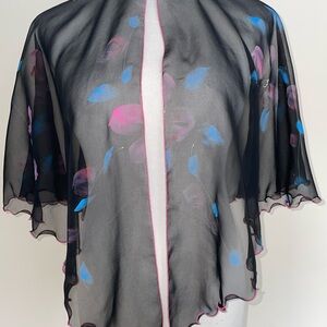 Hand Painted Elegant Black Cover